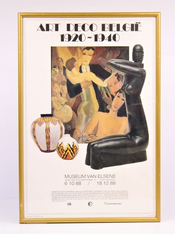 Toffe vintage affiche uit '88 - Art Deco België 1920-1940